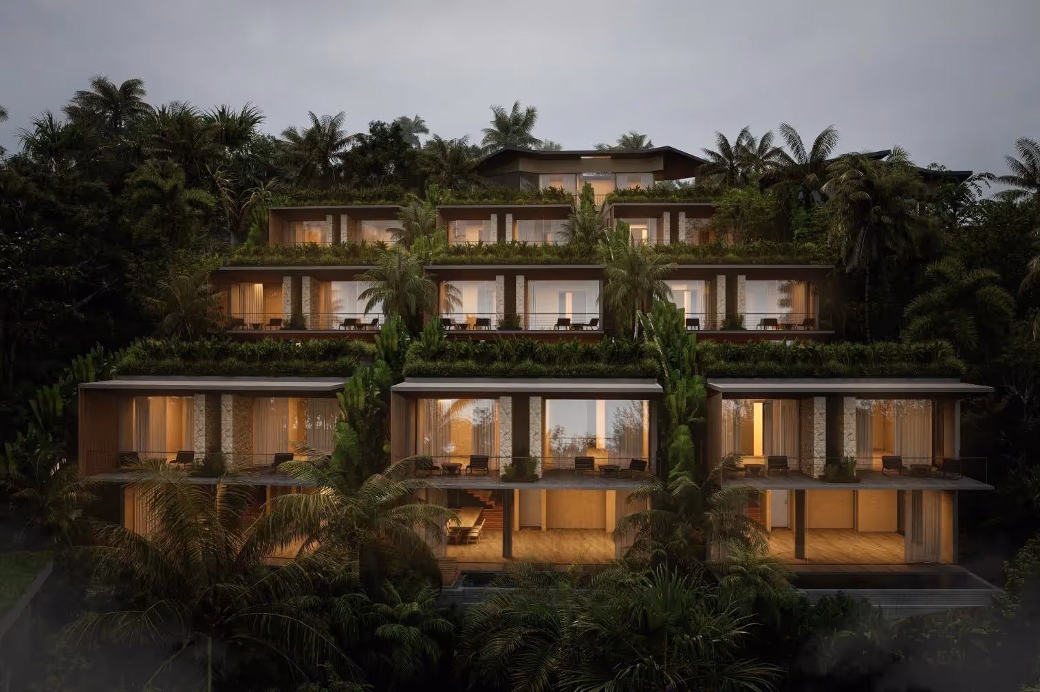 Villa Nancy - Villa contemporaine de 3 chambres avec vue sur la jungle et piscine à débordement — photo 1