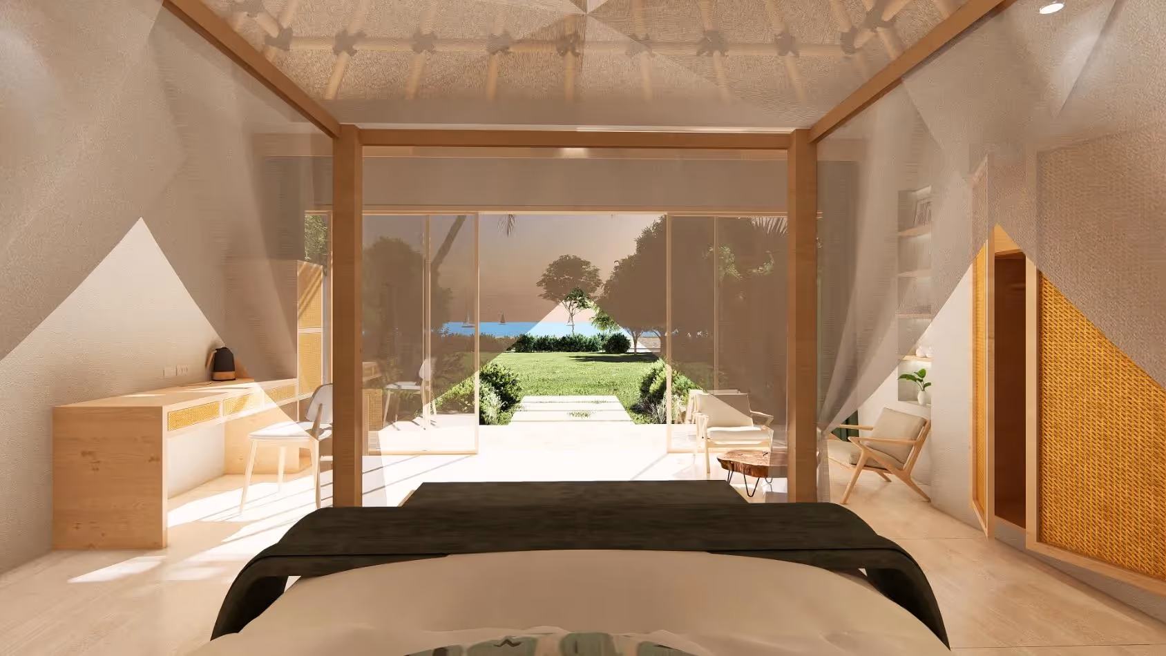 Villa Sayuri - Oceanfront 1BDR Modern Leasehold Glamping Villa with Tropical Garden in Lombok (1/5)