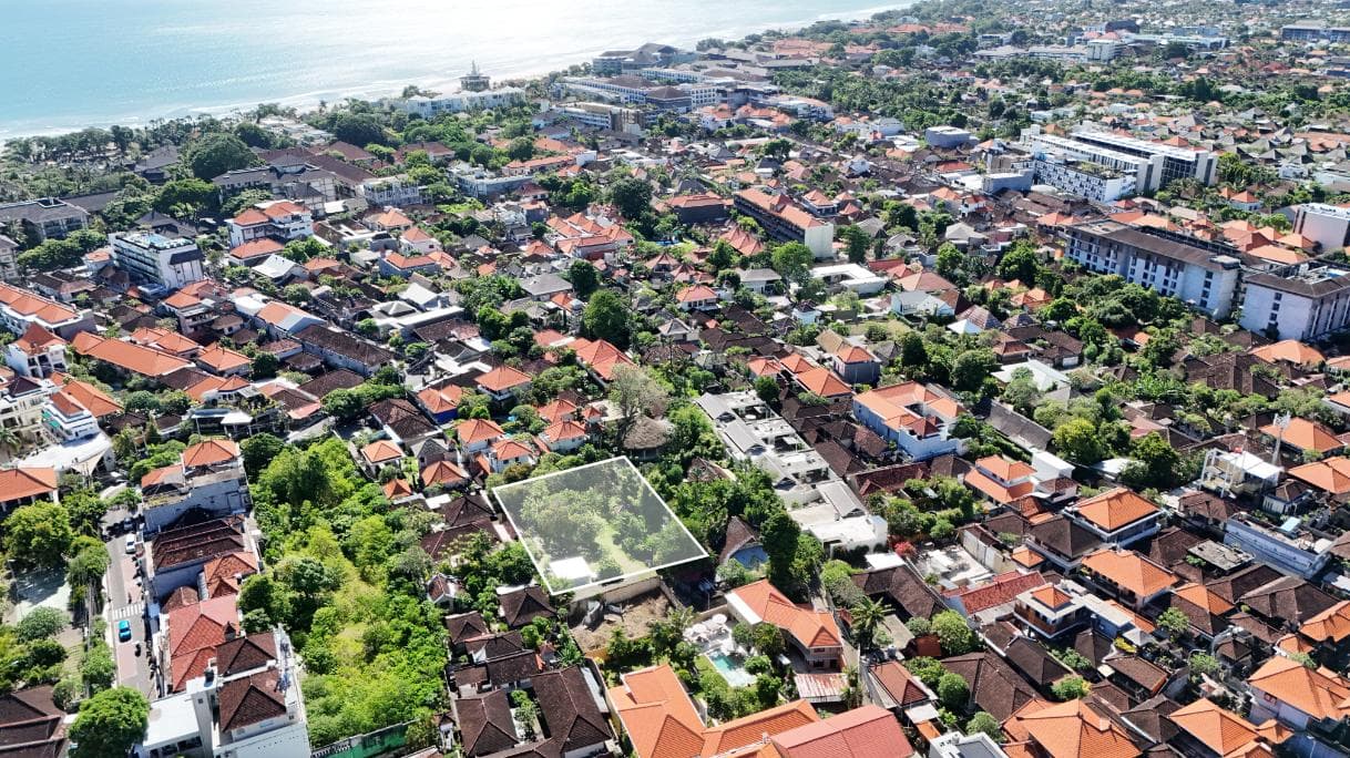 Terrain Leraya à Legian – Parcelle de 13 ares en leasehold près de la plage et du pôle de vie (1/5)