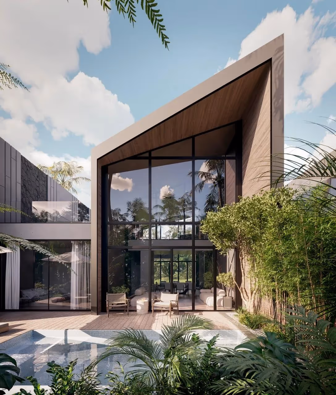 Noira à Ungasan – Vue océan sur le toit-terrasse et design sculptural — photo 1