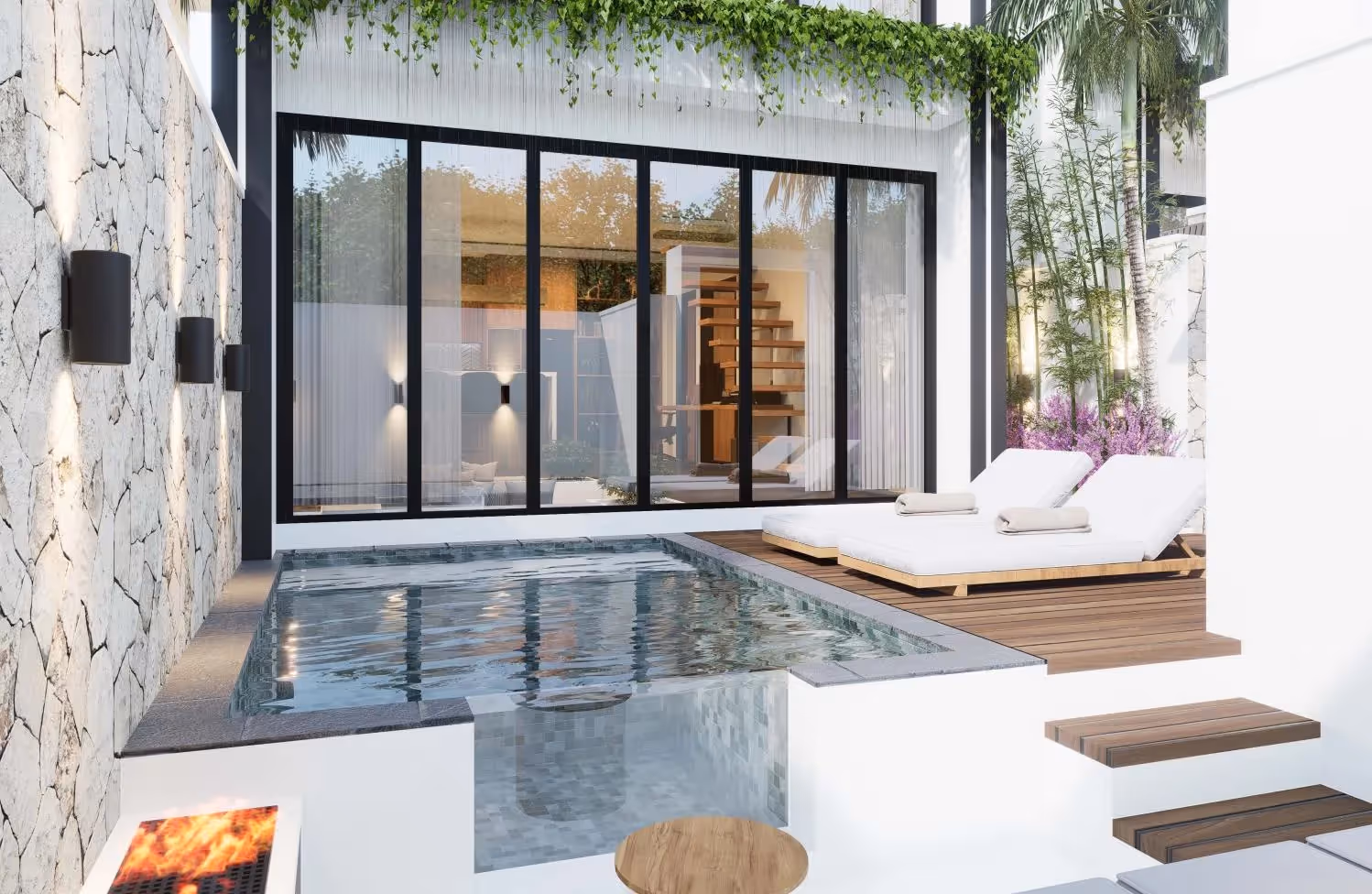 Villa Arlina – Villa 1 chambre en bail avec vue sur l'océan et piscine privée au style moderne — photo 1
