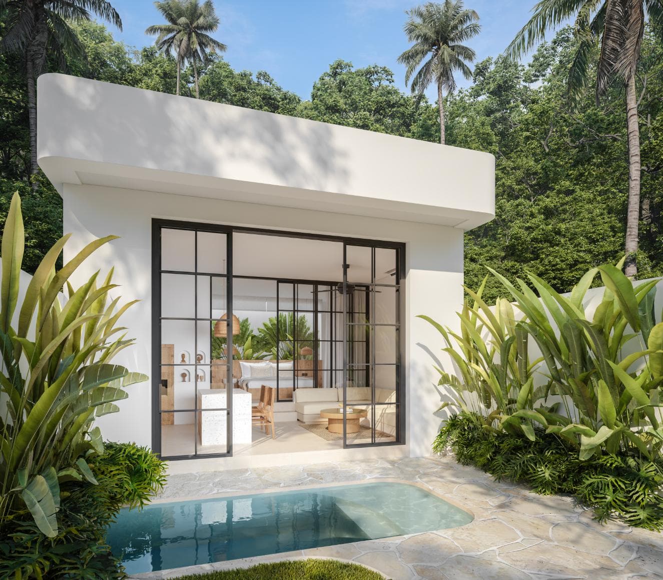Villa Rayae – Villa Suite Tropicale 1 Chambre avec Piscine Privée — photo 1