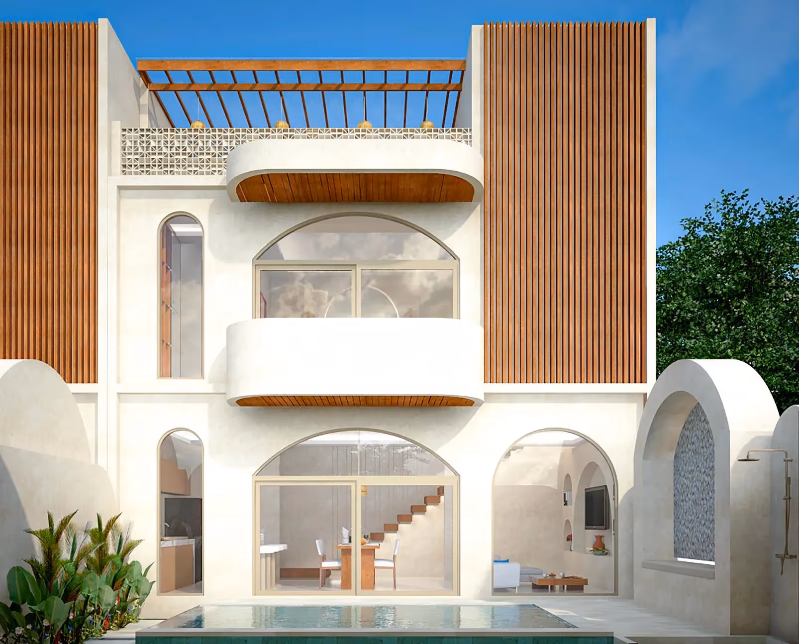 Villa Neva – Stylish 1BDR Leasehold Villa with Pool & Rooftop in Padonan (1/9)
