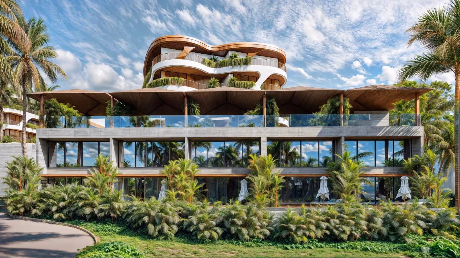 Nava Penthouse – Penthouse 1 Kamar Tidur Bergaya Desainer dengan Pemandangan Laut — foto 1