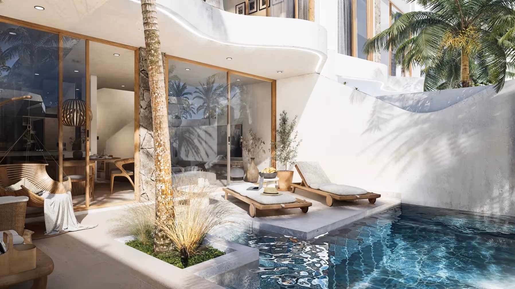 Marina à Nyang Nyang – Appartement Design 2 Chambres avec Rooftop et Piscine à Débordement — photo 1