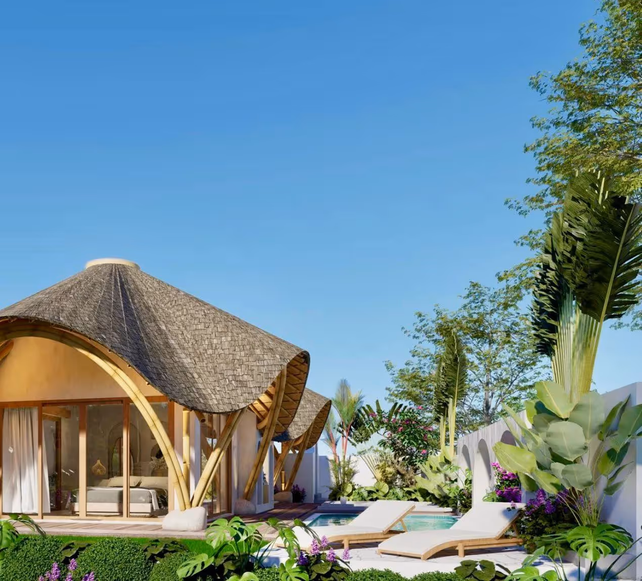 Casa Kanaya – 1BR Eco Escape with Curved Roof & Sunken Lounge (1/5)