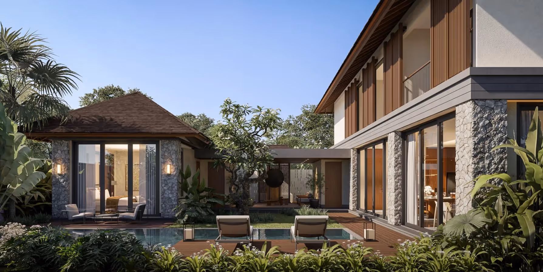Maison Éther – Luxurious 4-Bedroom Freehold Villa with Pool and Garden in Jimbaran (1/9)
