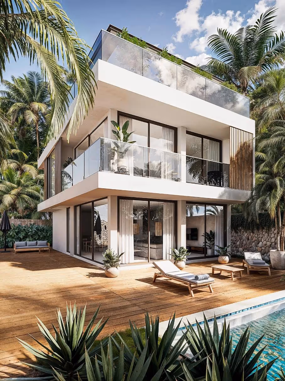 Moreno Villa – Modern 3BR in Melasti with Ocean Views, Rooftop Lounge & Private Pool (1/9)