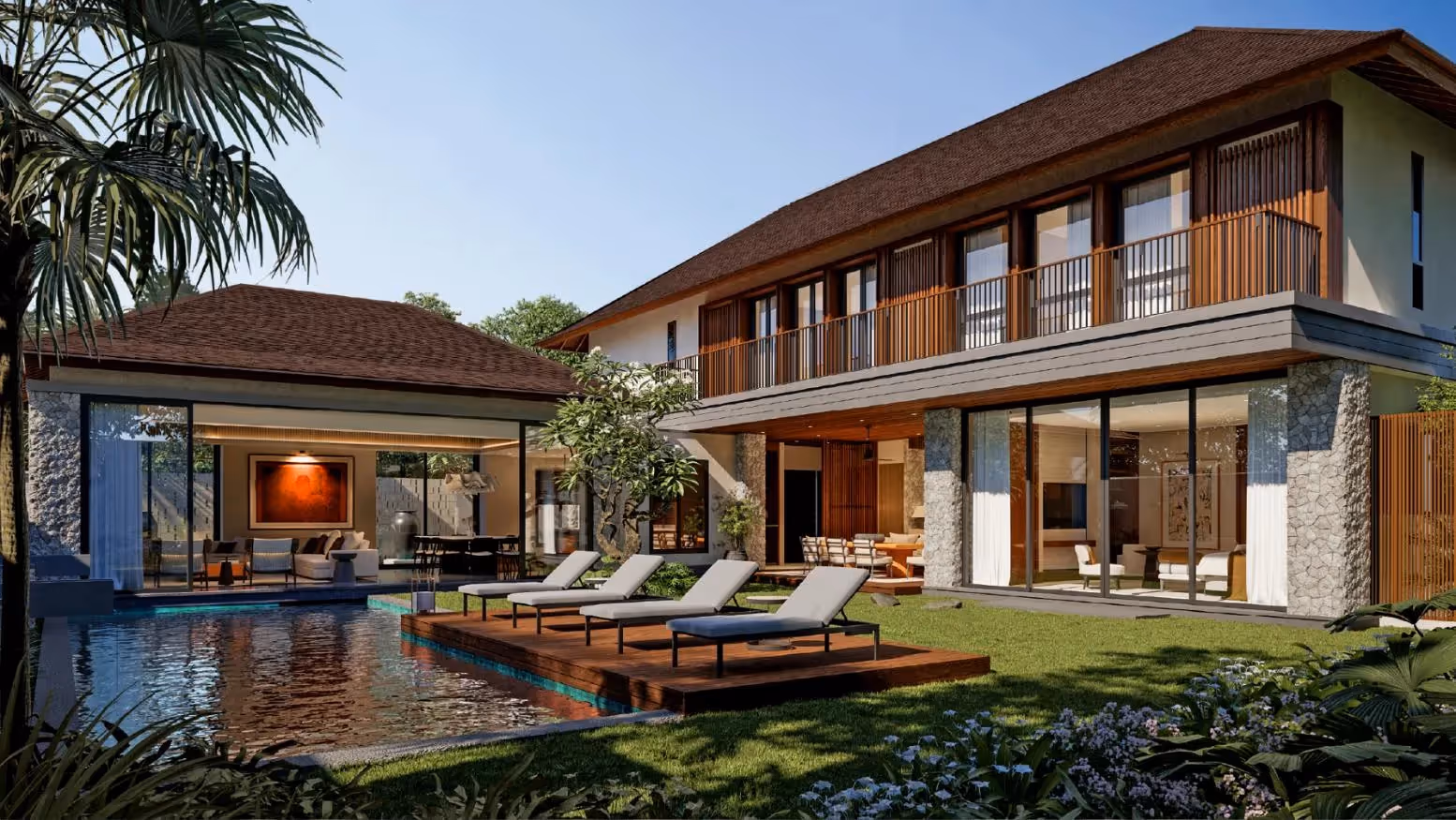 Maison Marbre – Vila Freehold 5 Kamar Tidur Besar dengan Taman & Kolam Renang di Jimbaran — foto 1