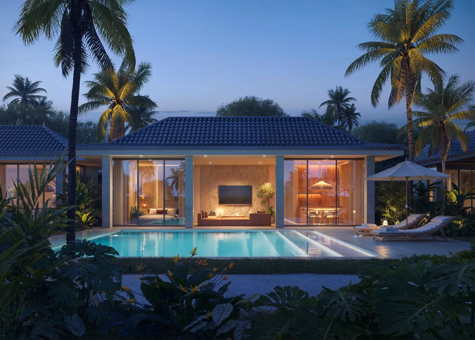 Villa Ramani - Contemporary Tropical 1-2 BDR Villa in Nusa Dua (1/9)