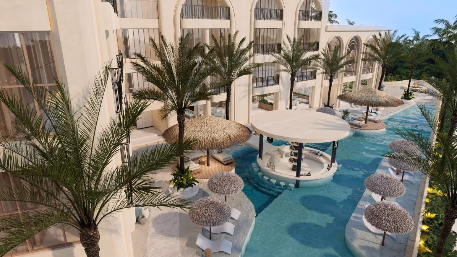 Aravelle Residences – Suites de style méditerranéen avec bar dans la piscine — photo 1