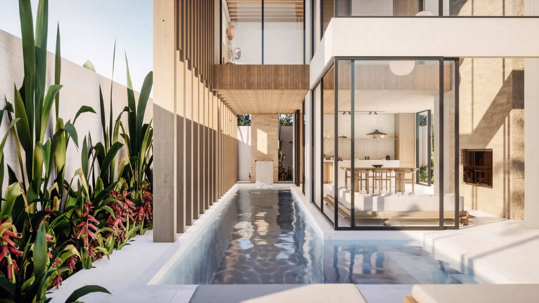 Maison de Lune – Sleek 2BDR with Sunken Lounge & Tropical Pool (1/7)