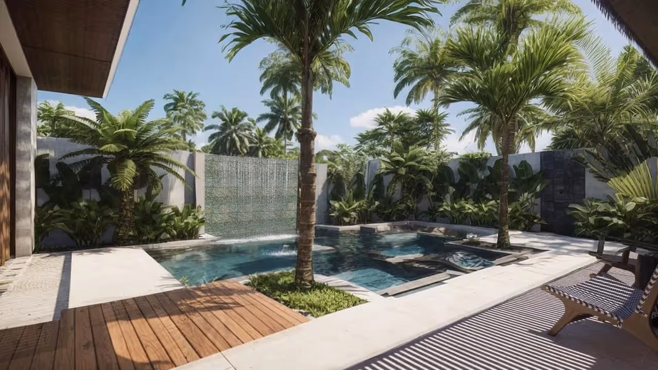 Soluna Lembongan – Lush 2BDR Pool Villa with Outdoor Sunken Lounge (1/5)