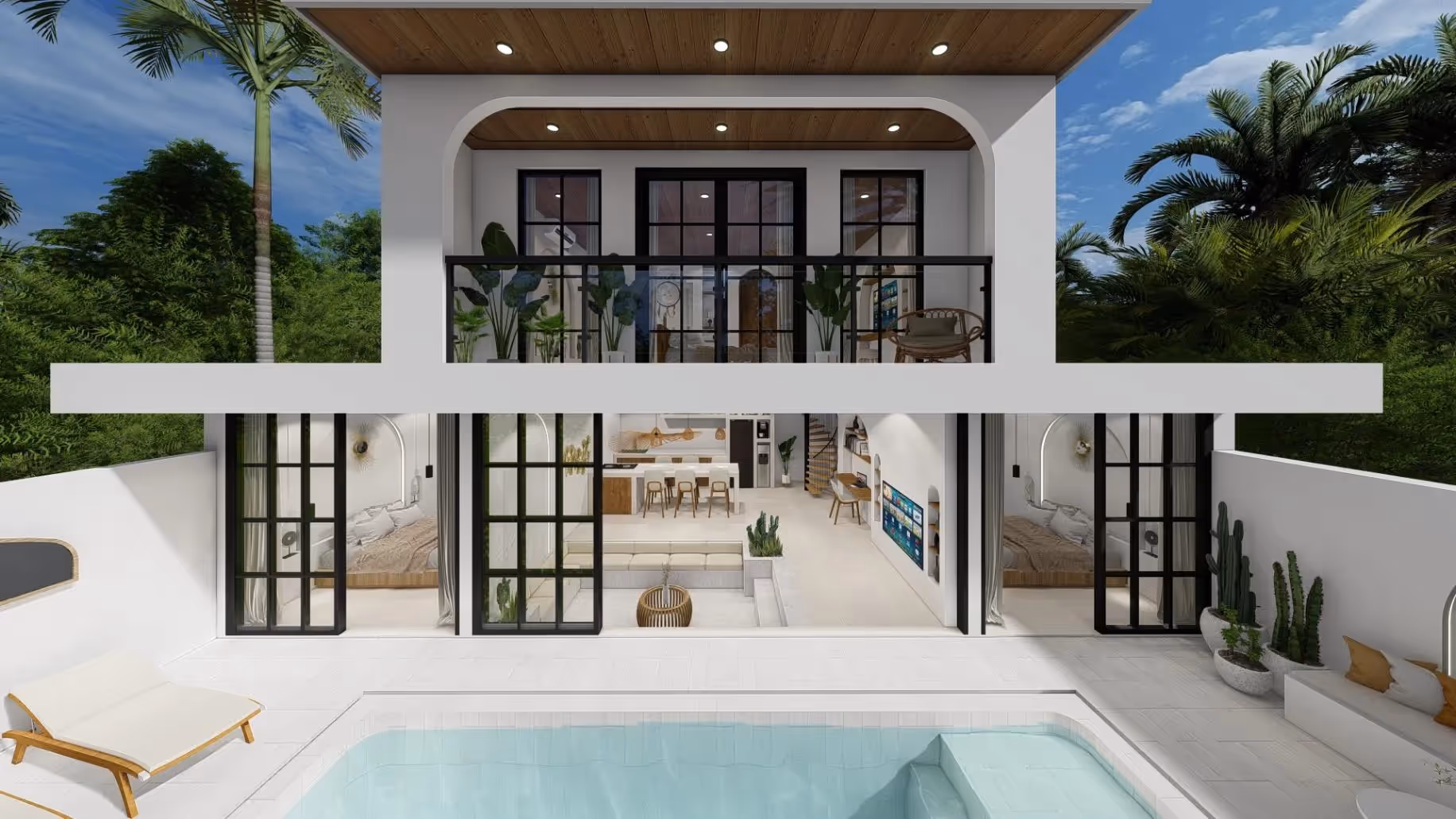 Casara in Umalas – 3BR Minimal Villa with Indoor Sunken Lounge & Pool — photo 1