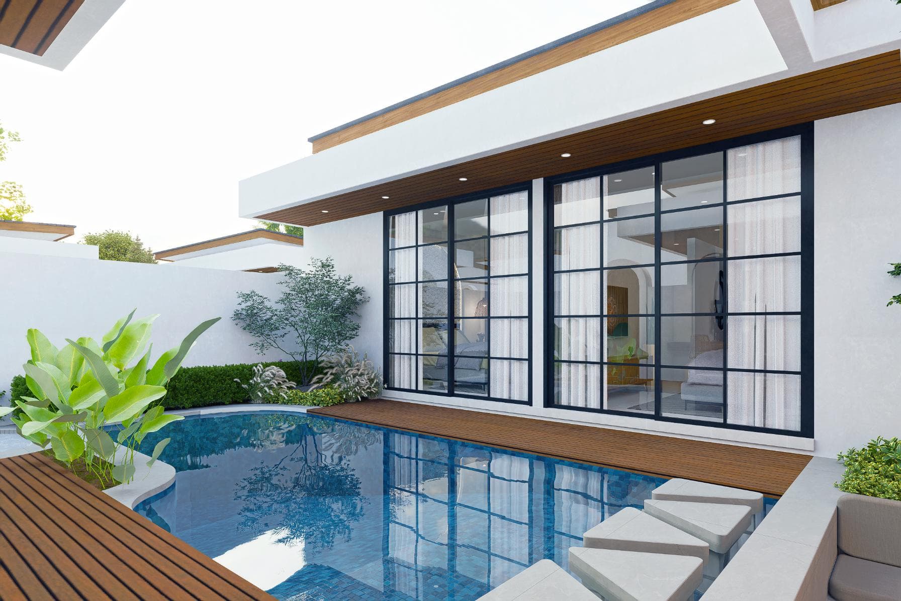 Avela in Ungasan – 2BR with Outdoor Sunken Lounge & Sleek Pool Design — photo 1