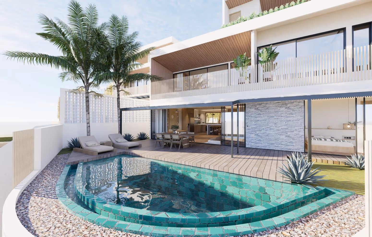 Villa Elova à Pecatu – Villa moderne 3 chambres avec vue sur l'océan depuis le toit-terrasse et piscine privée — photo 1