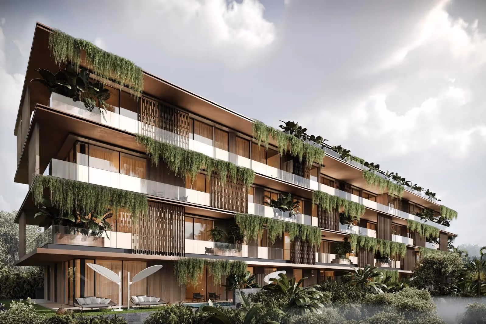 Itsuki Residence – Studios en location-vente modernes avec vue sur l'océan et le jardin à Pererenan — photo 1