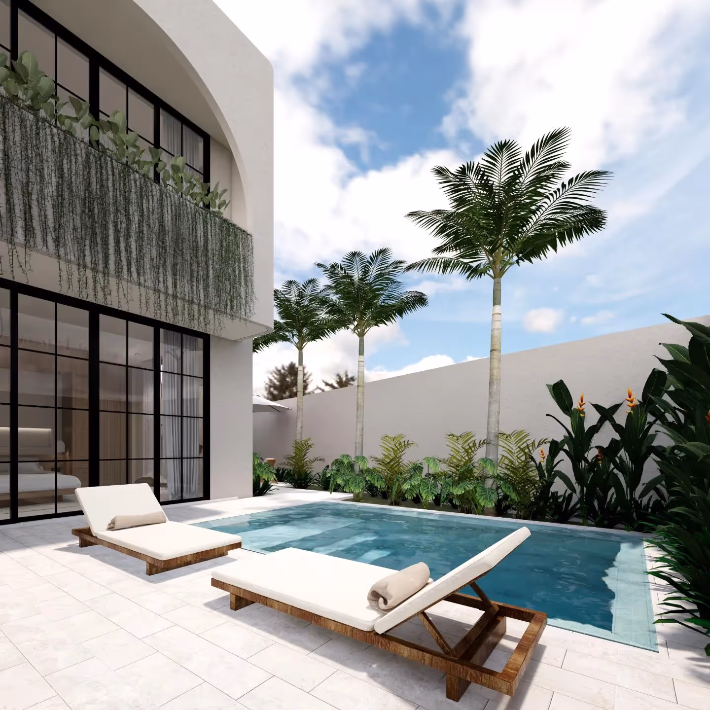 Casa Vineda – Villa 2 Kamar Tidur Bergaya dengan Rooftop & Kolam Renang Pribadi — foto 1