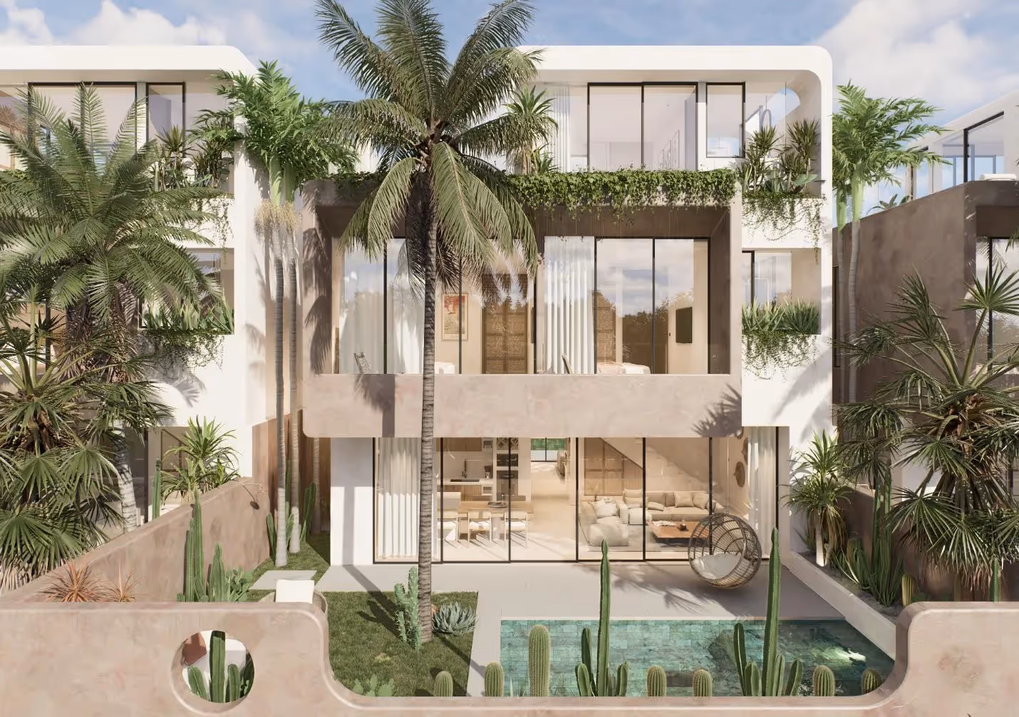 Sulaa Villas – Maisons tropicales de 3 chambres avec vue sur l'océan près des falaises d'Uluwatu — photo 1