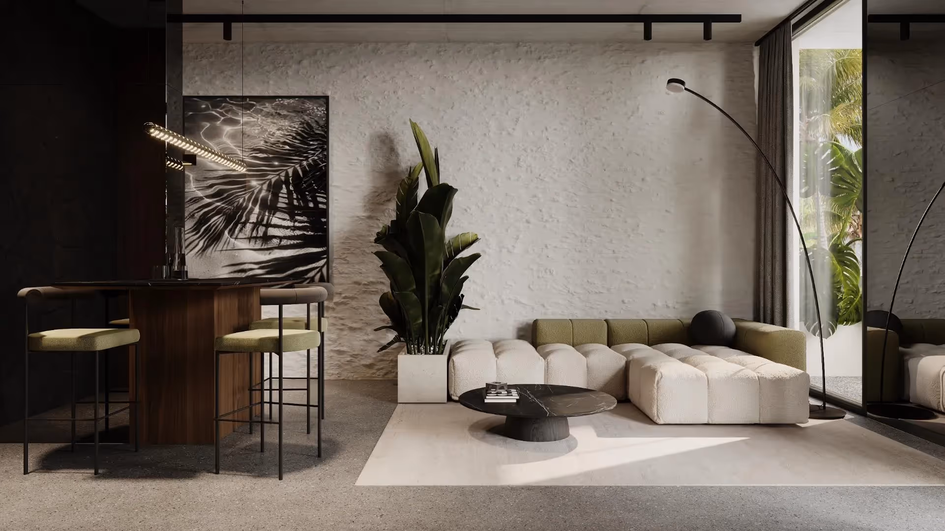Kubik Residence - Modern 1BR Leasehold Apartment with Ocean & Ricefield Views in Cemagi (1/9)