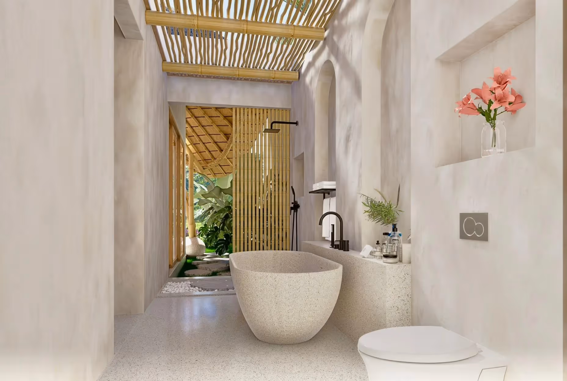 Casa Kanaya – 1BR Eco Escape with Curved Roof & Sunken Lounge (1/5)