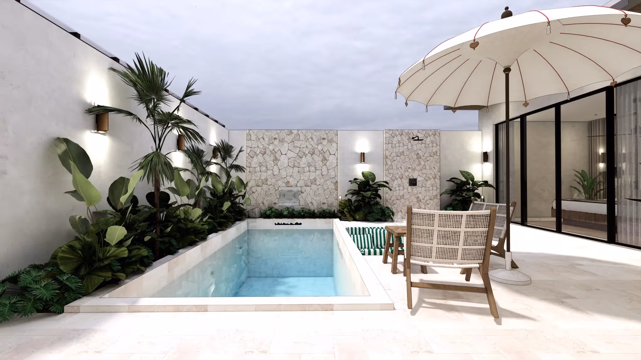 Villa Fauline – 2BDR Leasehold Villa with Private Pool & Sunken Lounge (1/7)