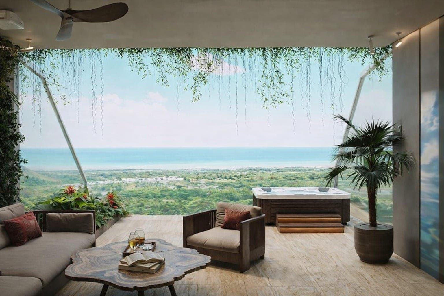Skyline Serenity Retreat in Bingin – Designer Ocean View Apartments with Hotel Facilities — photo 1