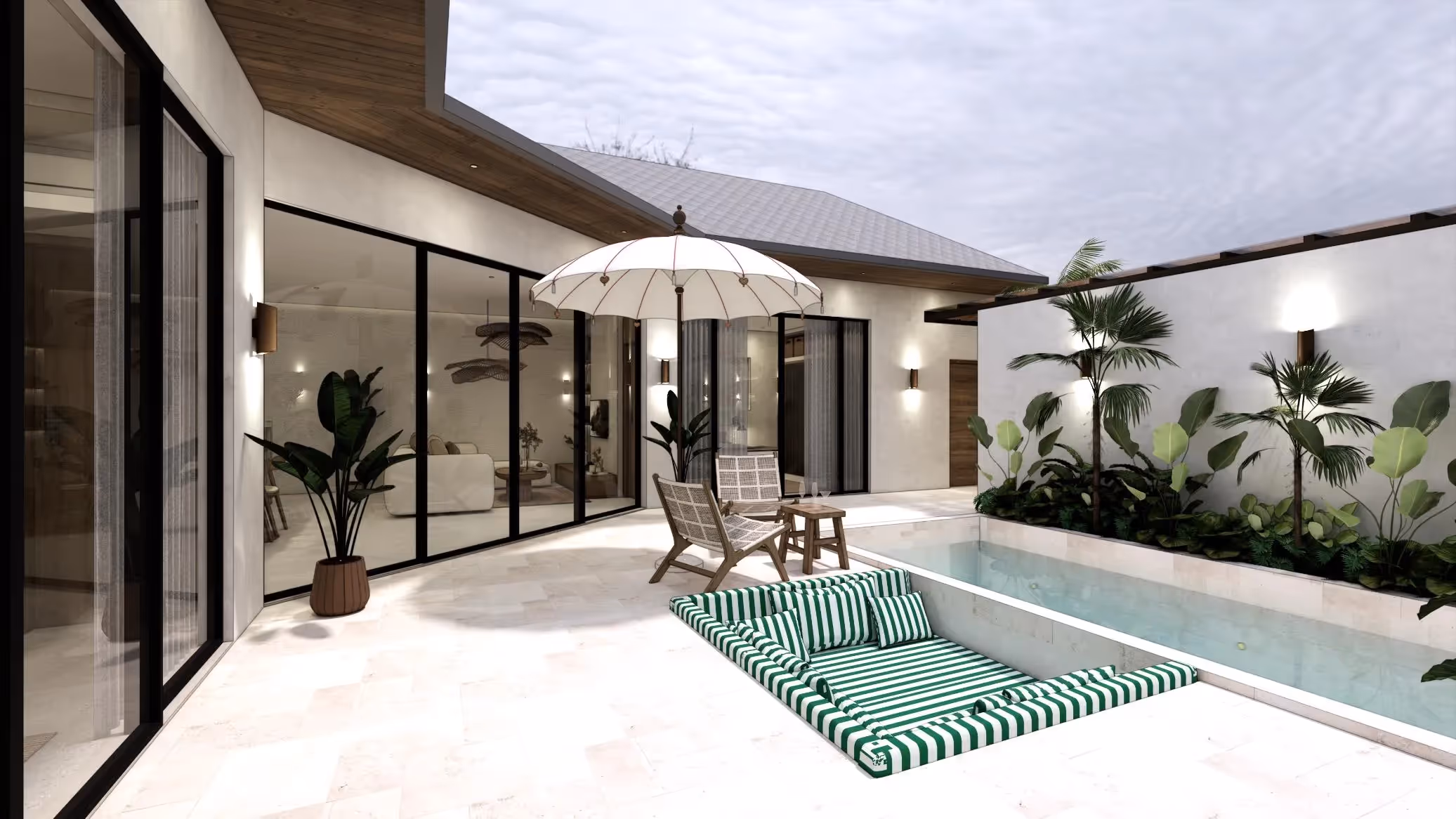 Villa Fauline – Villa Leasehold 2 Kamar Tidur dengan Kolam Renang Pribadi & Lounge Tenggelam — foto 1