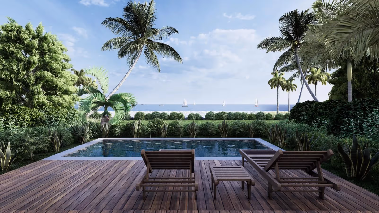 Villa Sayuri - Oceanfront 1BDR Modern Leasehold Villa with Tropical Garden in Lombok (1/6)