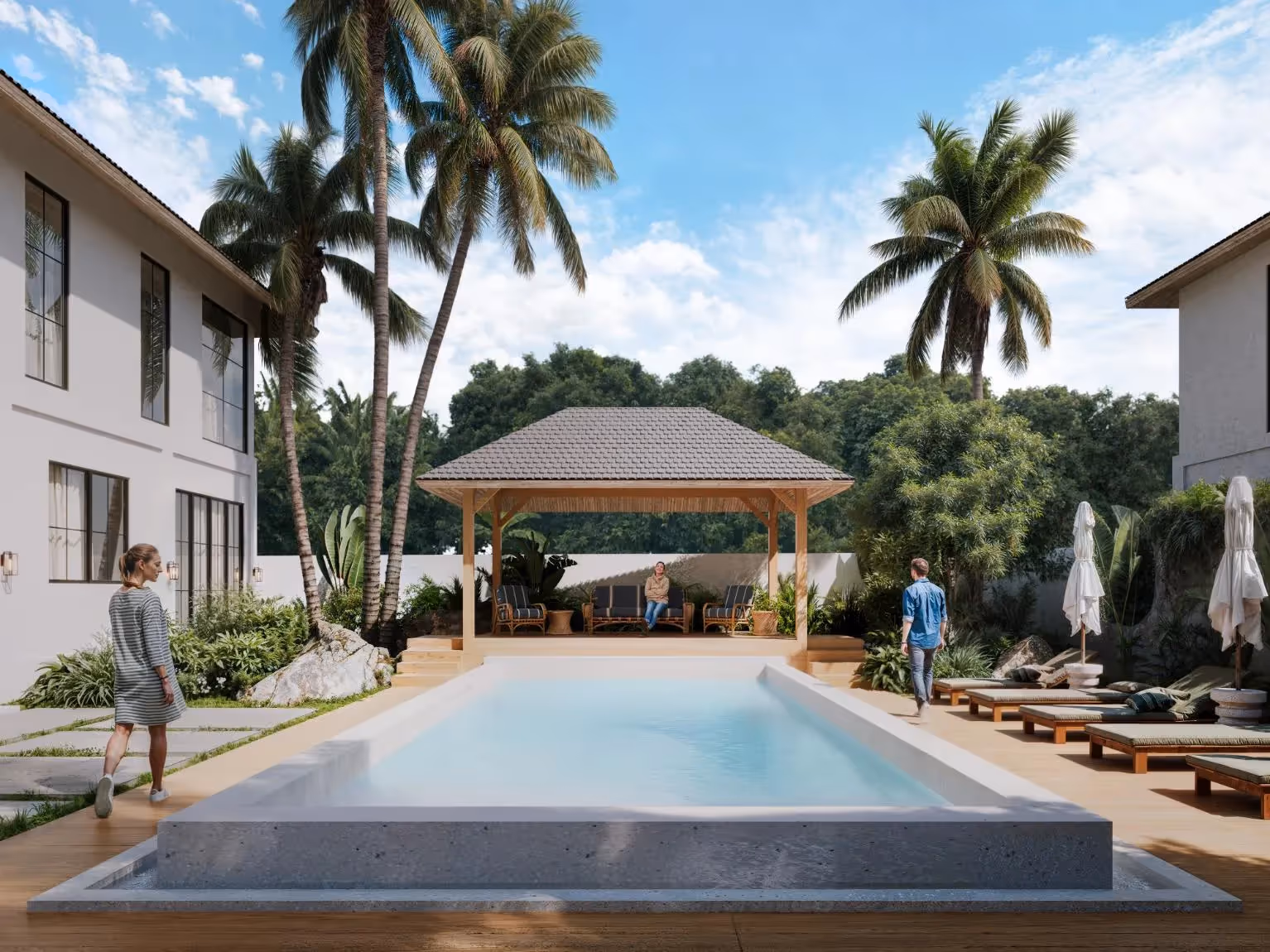 Alline Residence - Modern 2-Bedroom Apartment with Tropical Charm in Ubud (1/10)