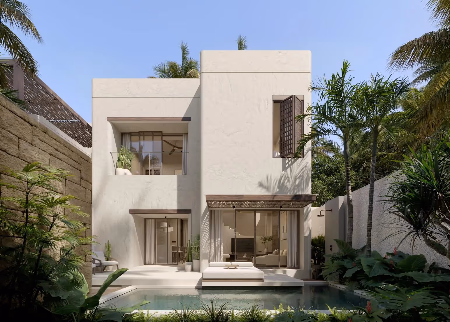 Zavanna in Uluwatu – 1BR Fully Furnished Villa with Soothing Stone Aesthetic (1/7)