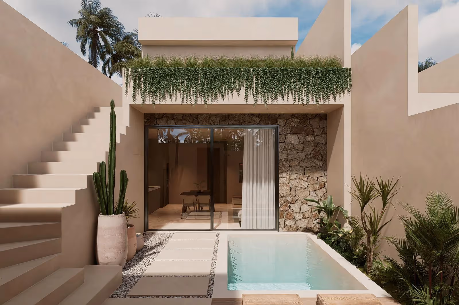 Villa Zollie - Villa contemporaine 2 chambres avec piscine privée et rooftop à Padang Padang — photo 1