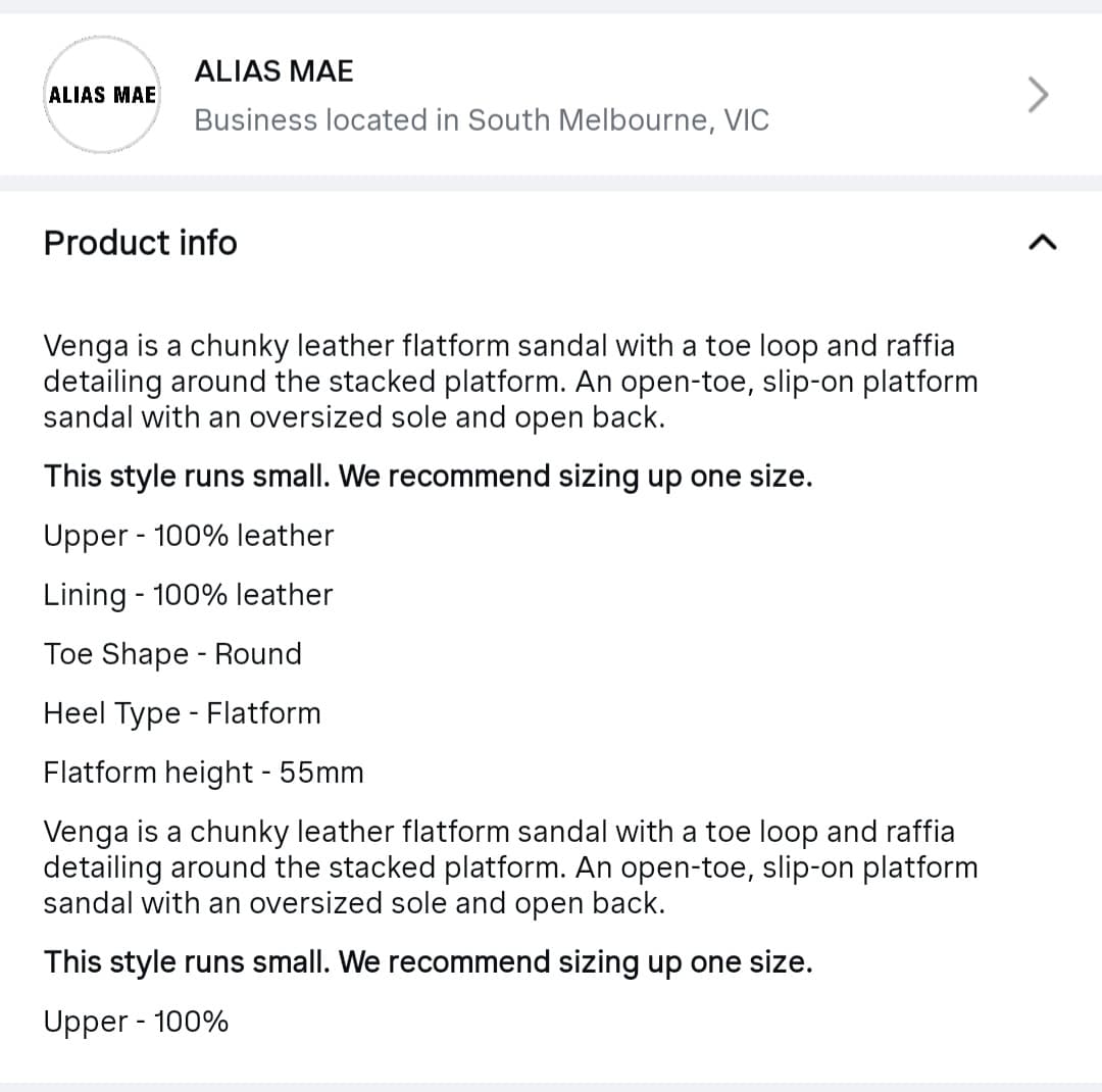 ALIAS MAE - Venga Leather Platform Sandals - Australian Designer Brand (1/3)