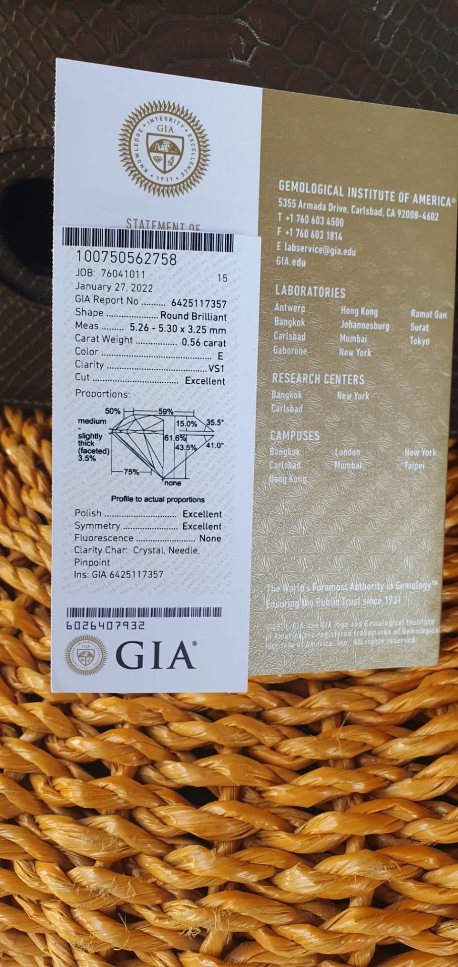 Алмаз GIA 💎 (1/3)