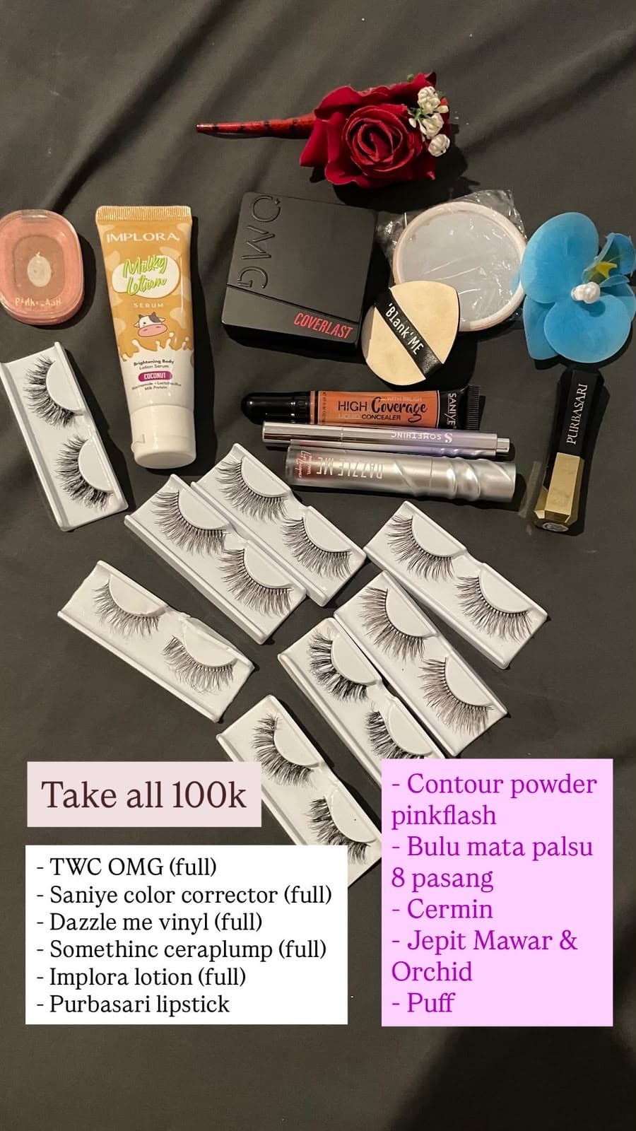 A bunch of Makeup and accesories (total 13 items) (1/2)