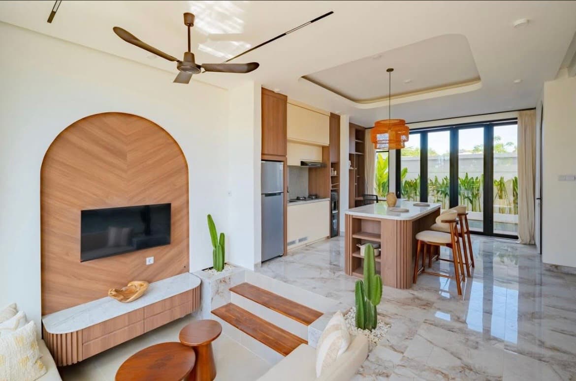 Villa 1 Kamar Tidur Modern di Ungasan, Uluwatu – Pemandangan Laut | Leasehold 24 Tahun (1/3)