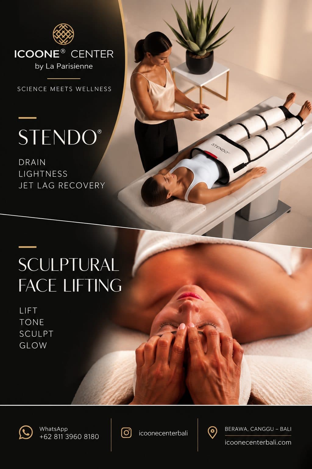 Lymphatic drainage, cellulite reduction, body contouring, firming skin (1/2)