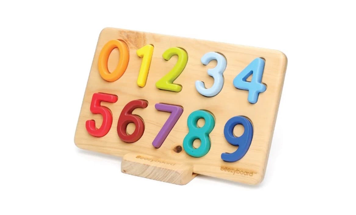 Beezyboard Number Puzzle – Number Learning Toy & Fine Motor Stimulation (1/2)