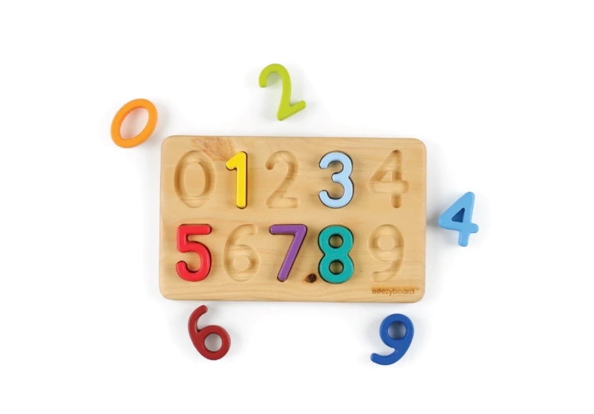 Beezyboard Number Puzzle – Number Learning Toy & Fine Motor Stimulation (1/2)
