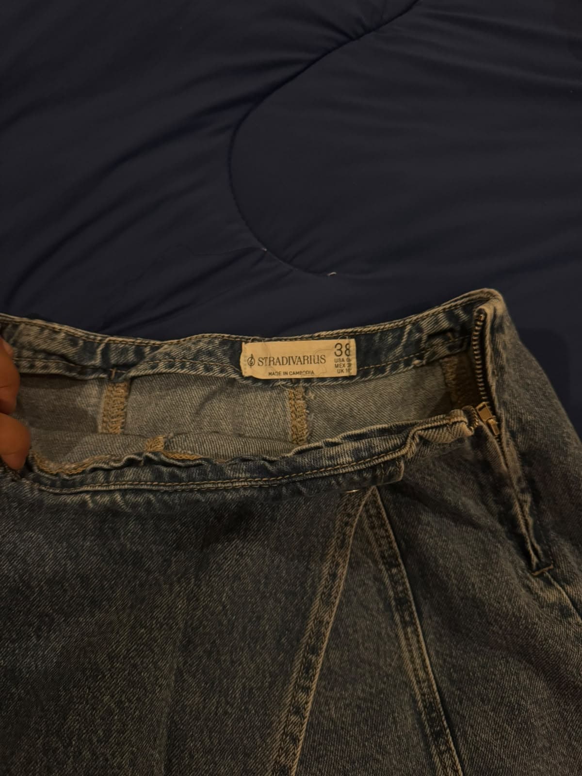 Skirt short in jean stradivarius (1/2)