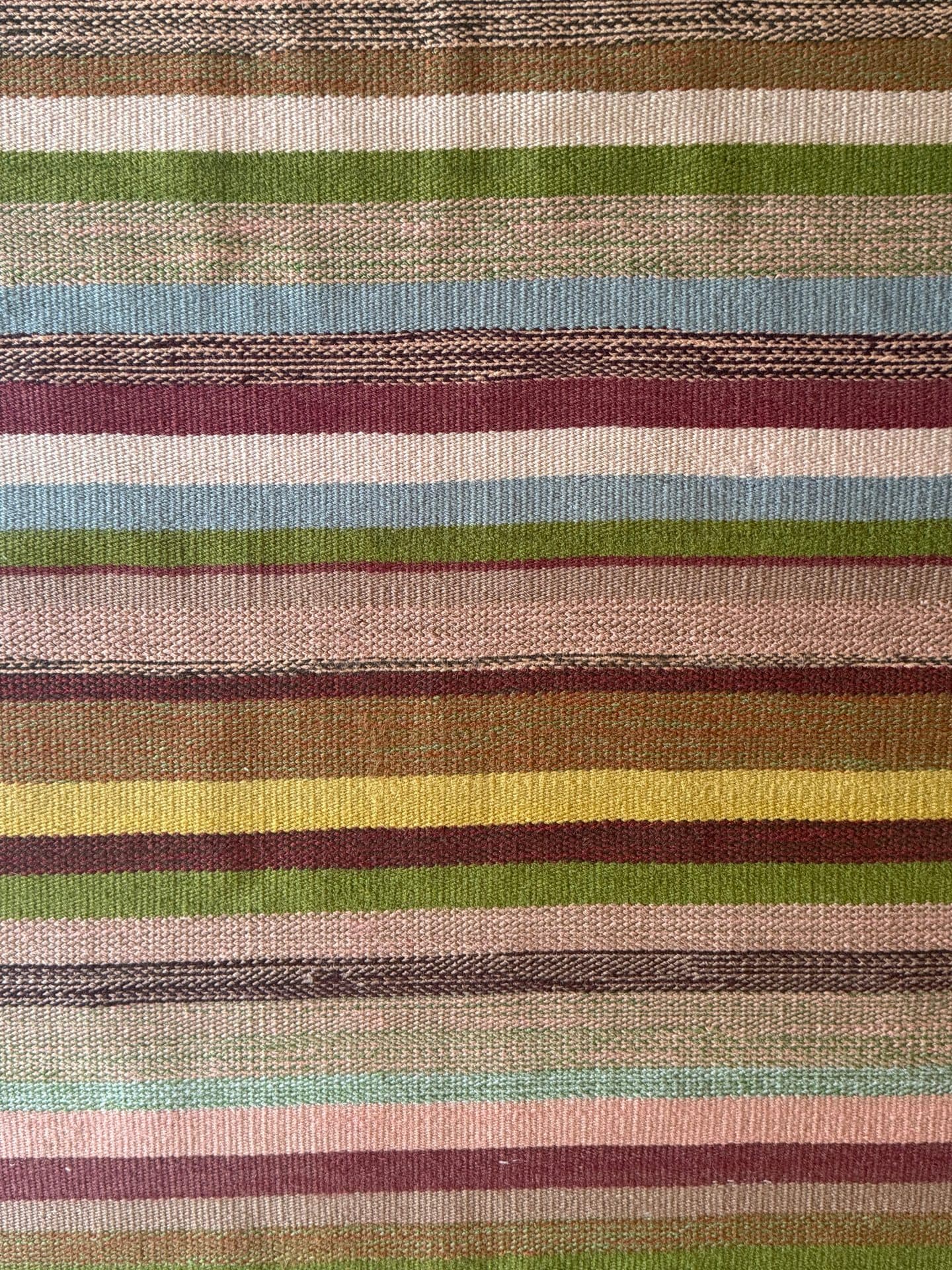 FARAHS CARPETS STRIPED HANDWOVEN WOOL KILIM RUG (1/2)