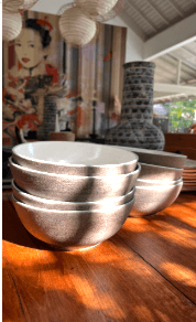 JENGGALA BOWLS, 18cm (1/2)