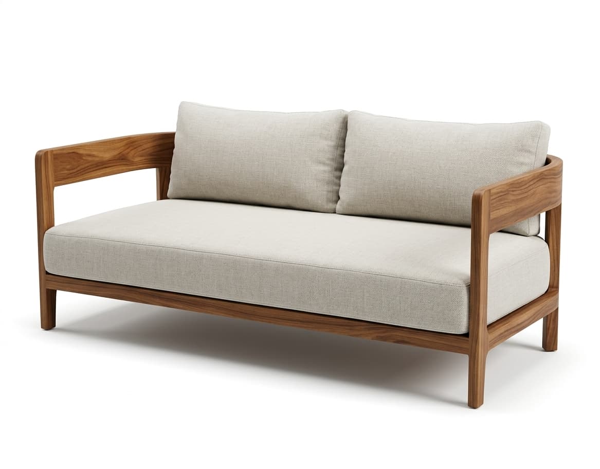 380 C1 - Teak Wood Redondo Sofa