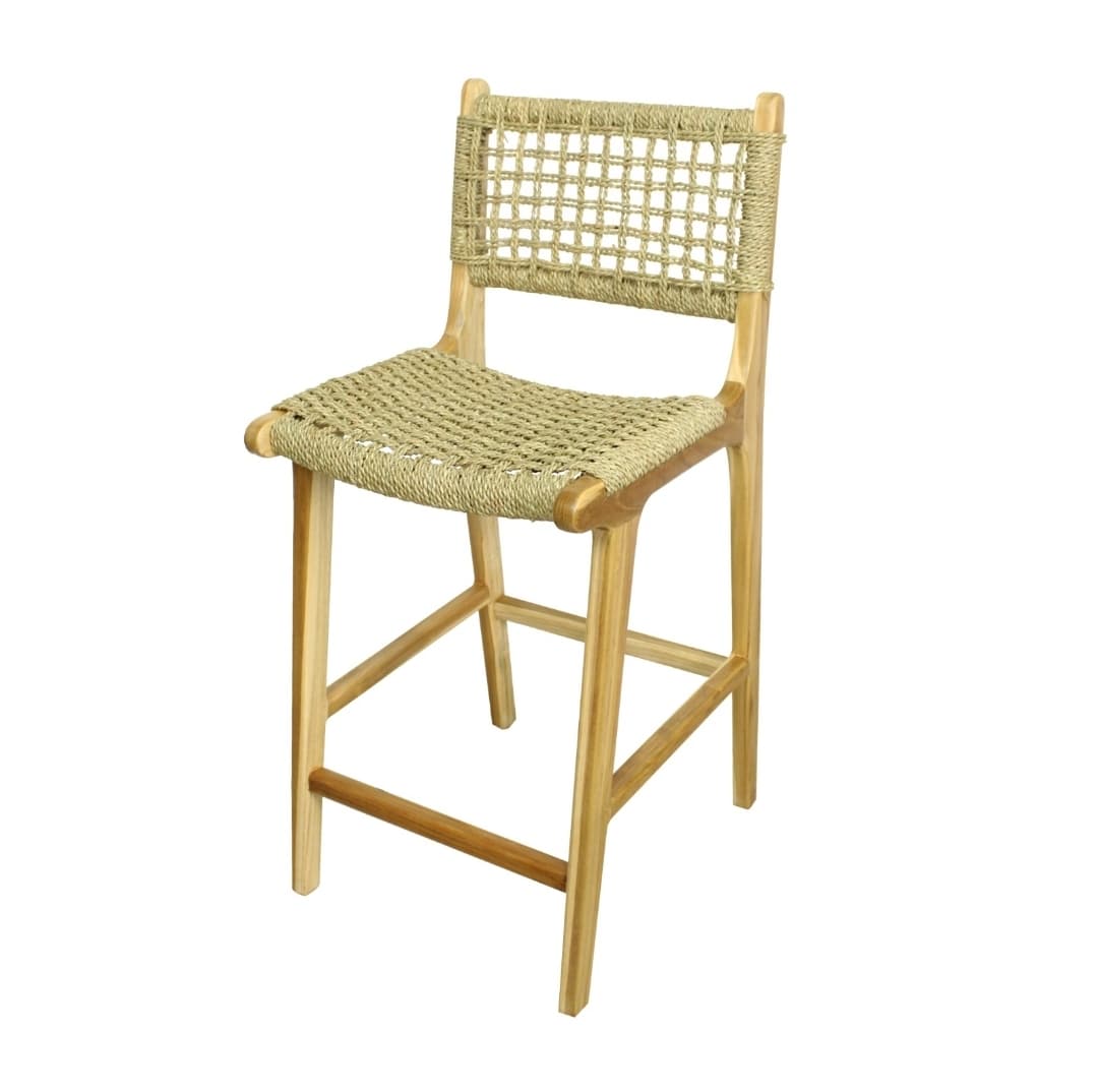 Cony Seagrass Woven Bar Stool