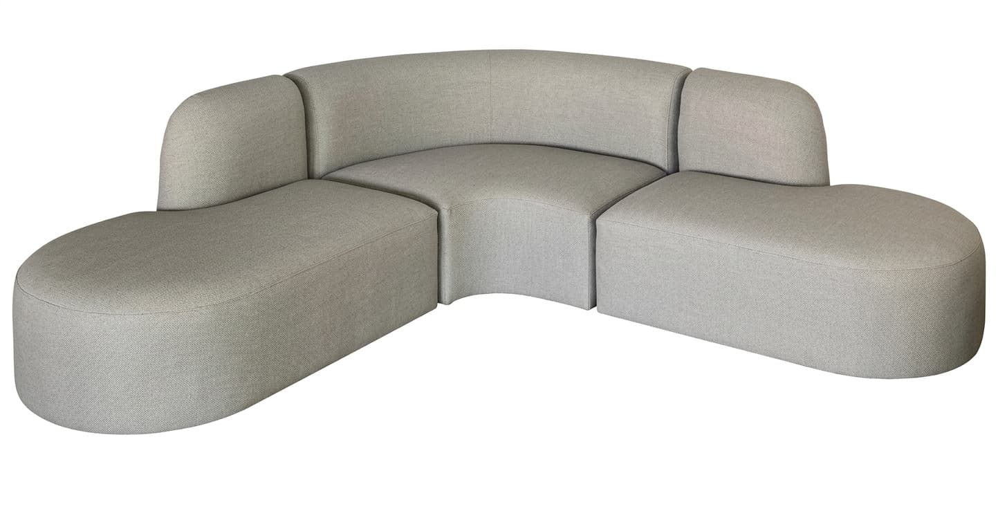 342 S - Cambri Curved 3 Seat Sofa