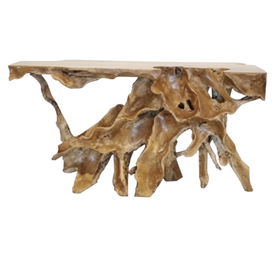 Teak Root Console Table (1/2)