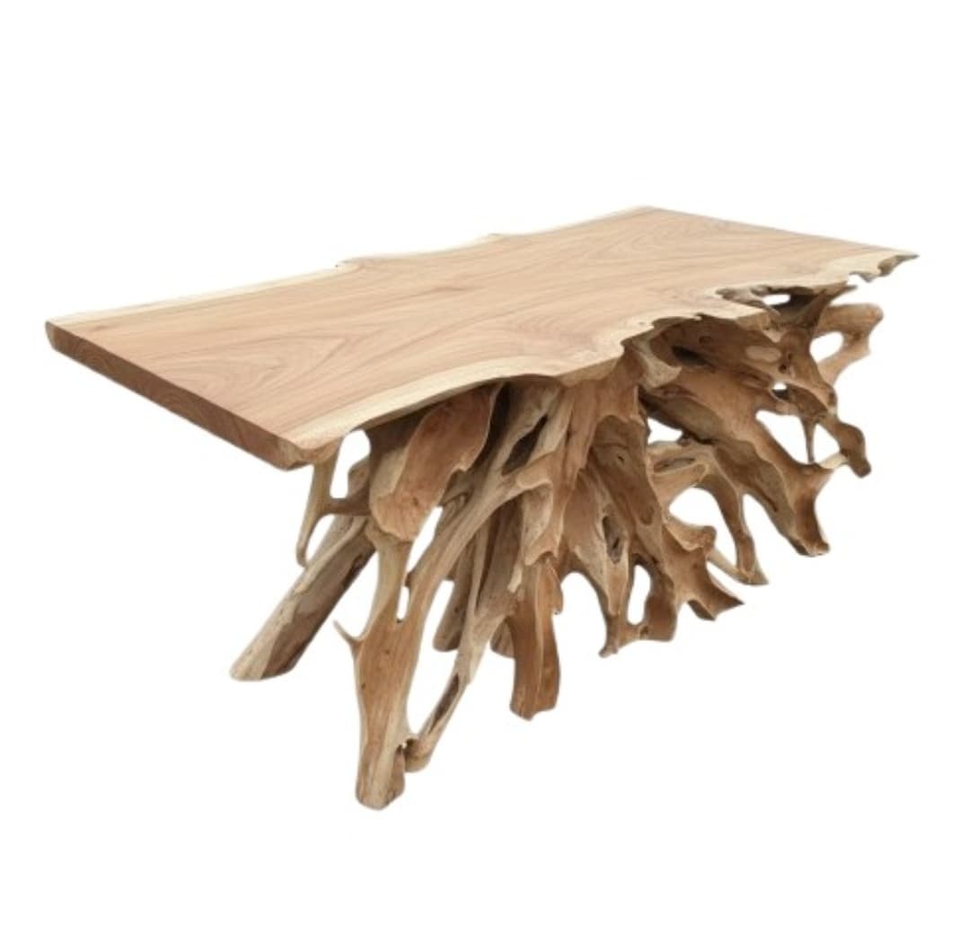 Teak Root Console Table (1/2)