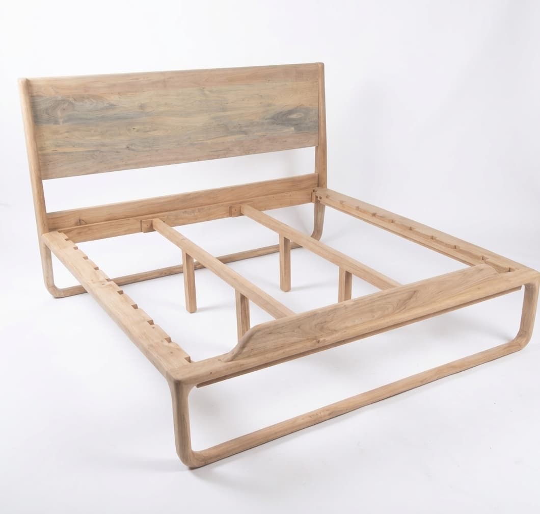 357 B - Teak Alun Bed Frame