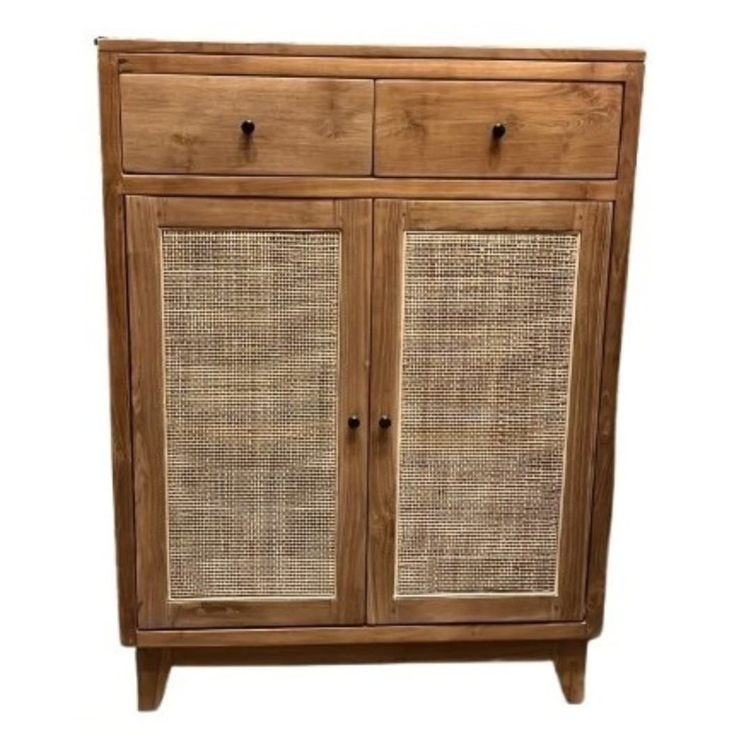 Naia Rattan Teak Cupboard