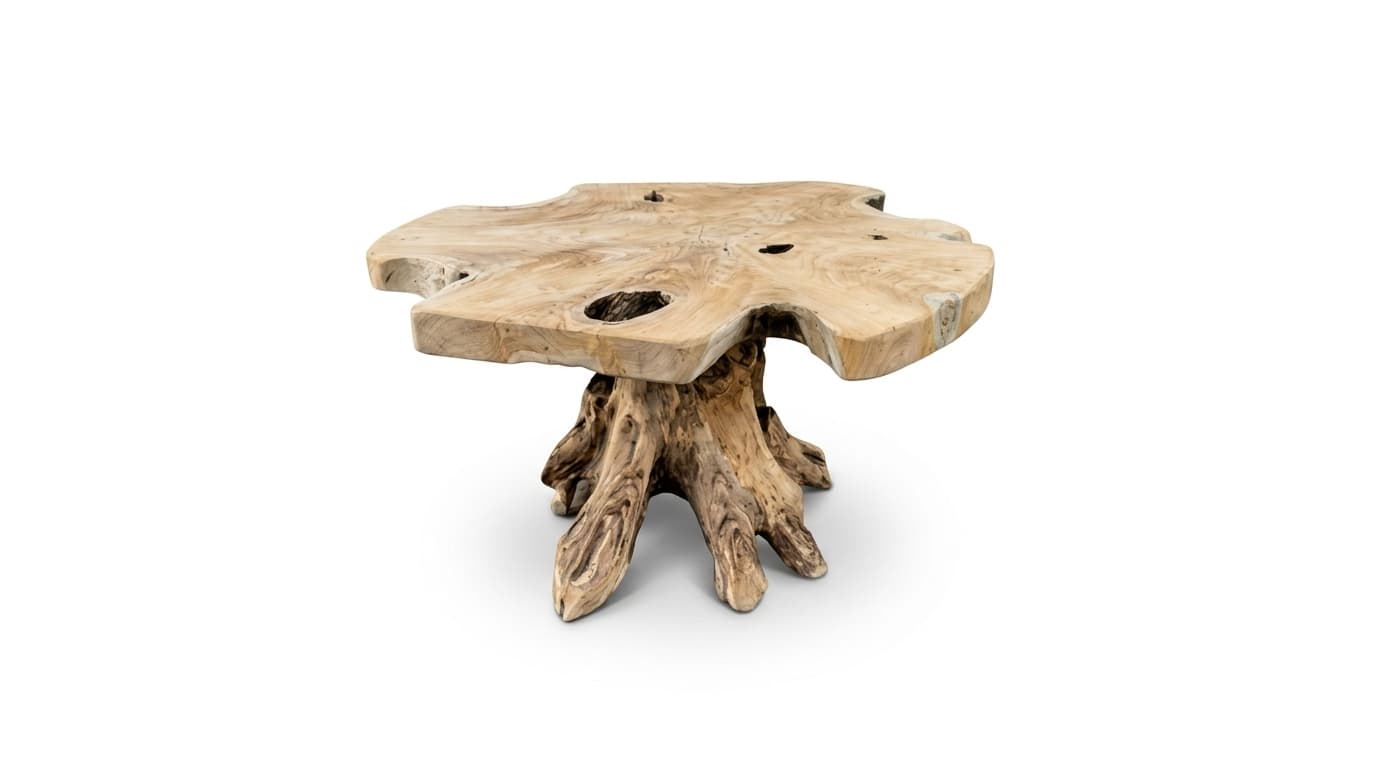 306 B1 - Teak Root Mushroom Side Table